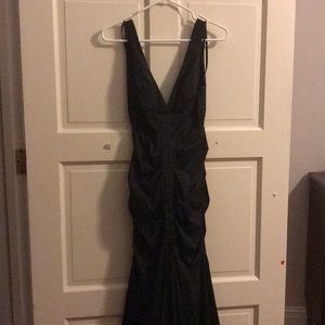 Black mermaid evening gown